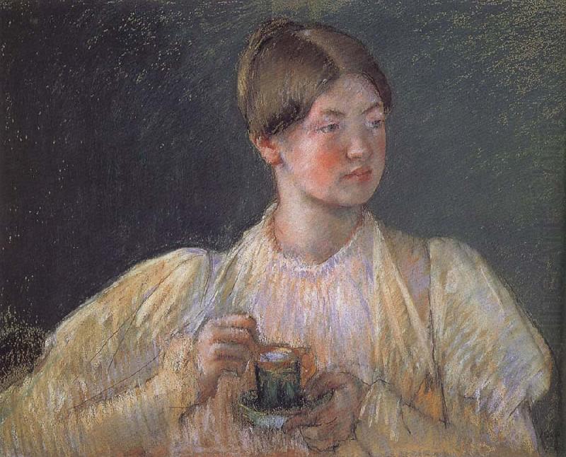 Mary Cassatt Hot chocolate china oil painting image